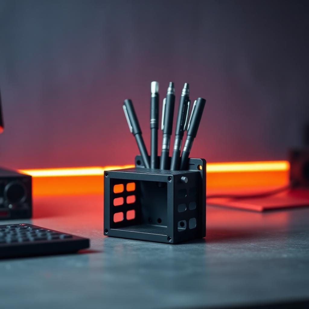 Mini Server Rack Pen Holder example